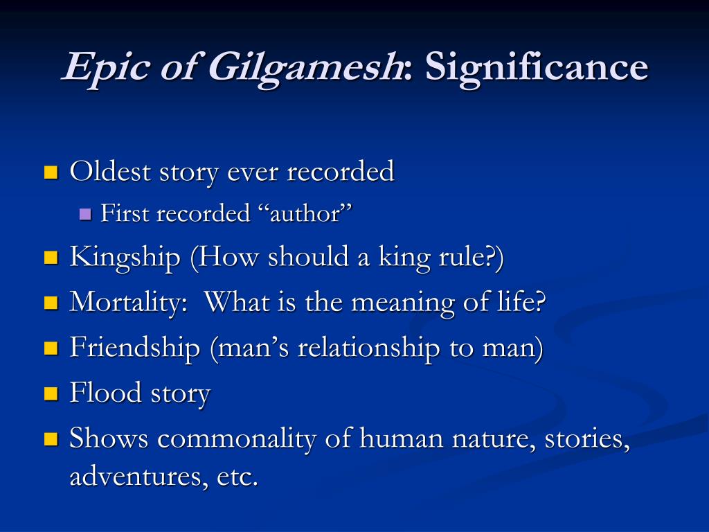 What does utnapishtim teach gilgamesh about immortality